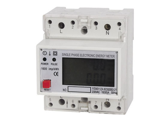 China Rental House use Re-settable Single Phase Din Rail Energy Meter With Reset Function supplier
