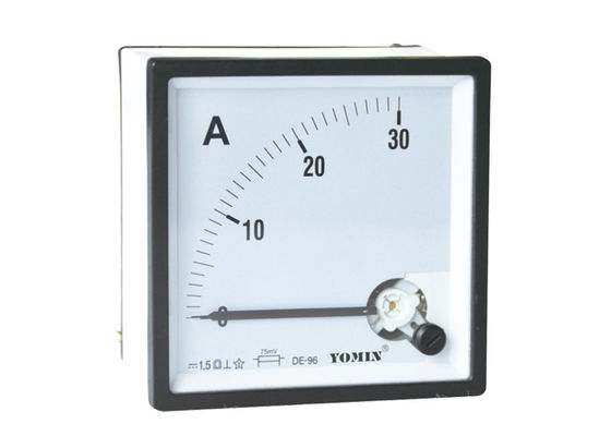 China Square Type Analogue Panel Meters , DC Moving Coil Ammeter With OEM Service / Current Meter supplier