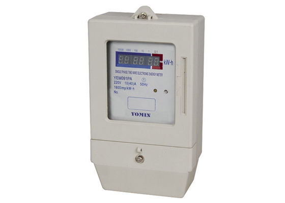 China LED Display Single Phase Prepaid Energy Meter , KWH / Power Meter supplier