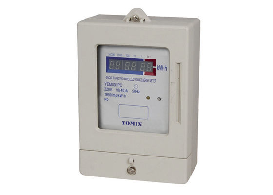 China CE Approved Single Phase Prepaid Electronic Energy Meter 127V 230V supplier