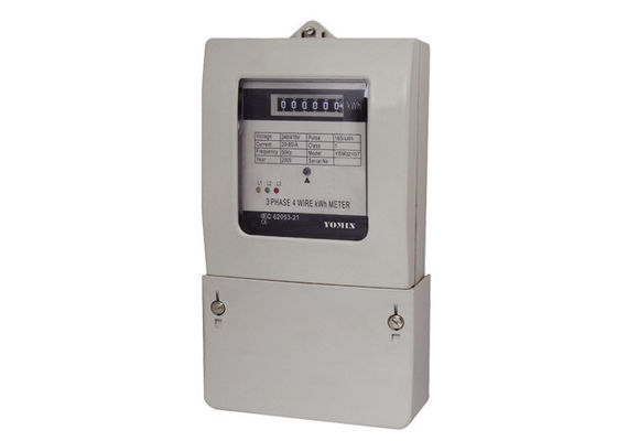 China Residential / Industrial Use Active Three Phase Watt Hour Meter Electronic With Four Wire supplier