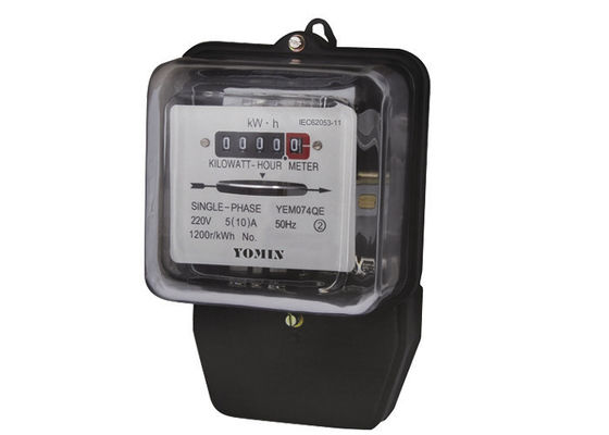 China IEC 62053-11 Single Phase Electromechanical Energy Meter , Mechanical watt hour meter supplier