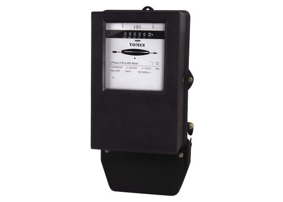 China Three Phase Front Board Installed Electromechanical Energy Meter 3 x 230 / 400V supplier