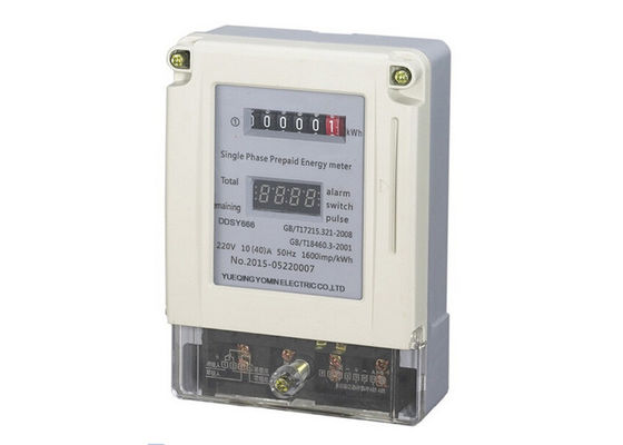 China 50/60HZ Active Electricity Prepayment Kilowatt Hour Meter Single Phase supplier