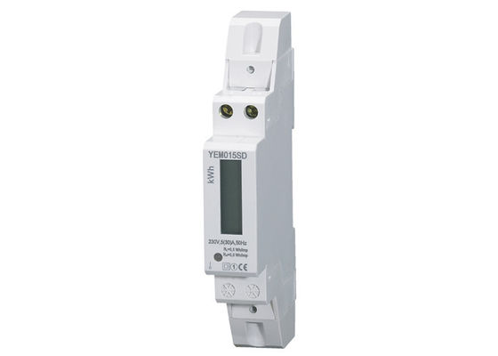 China Small Volume Single Phase Electric Meter With 35mm Din Rail PC , Customized Size supplier