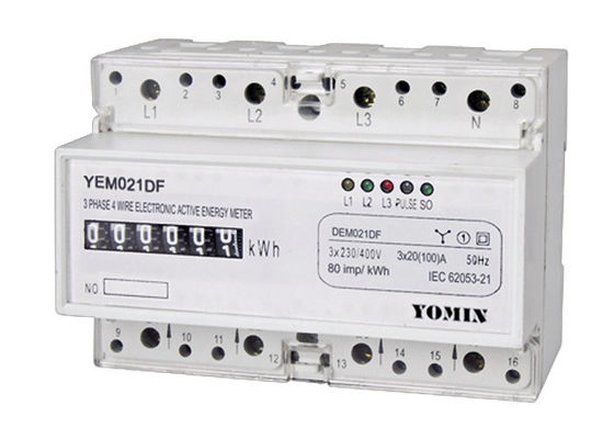 China Electronic Analog Display Active Three Phase Energy Meter 7P 3P3W supplier