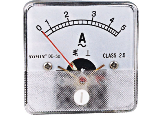 China Class 2.5 80 Size Dc Voltage Meter ,  Analog Moving Iron Ammeter AC supplier