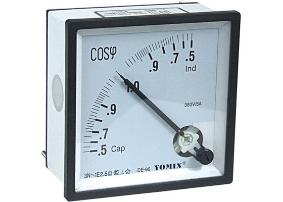 Three Phase Analogue Panel Meters , Selection of Power Factor Meter 96*96 supplier
