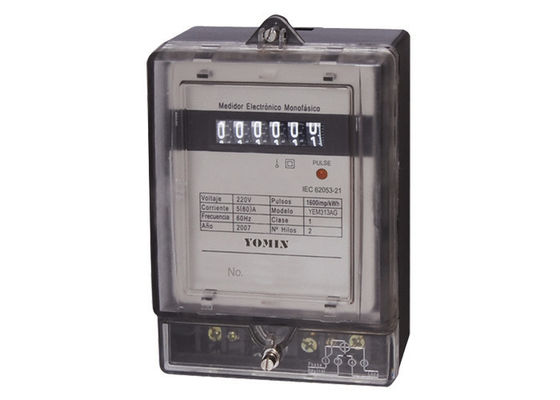AC 220V10A IP56 Single Phase Two Wire Electronic Energy Meter for Home Use supplier