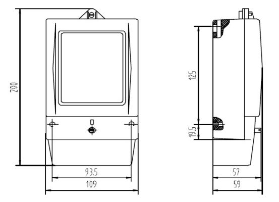 127/230V PC Cover Single Phase kilowatt hour meter With Ultrasonic Closed Cover supplier
