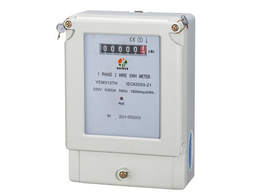 Single Phase Electronic Energy Meter , Electric kilowatt hour meter Analog Display supplier