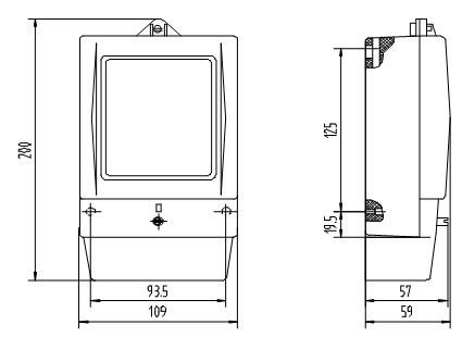 Single Phase Electronic Energy Meter , Electric kilowatt hour meter Analog Display supplier