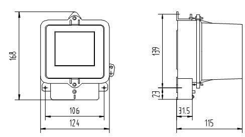 ABS Black Plastic Electromechanical Energy Meters , Mechanical Single Phase Watt Hour Meter supplier