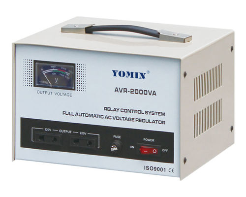 Current Type Single Phase Stabilizer , AVR Automatic Voltage Stabilizer 220V AC 2000VA For Home Use supplier