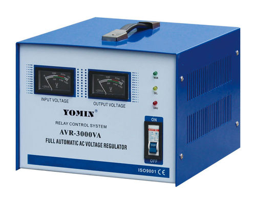 Single Phase Relay Type Stabilizer , Meter Display Electromechanical Control Stabilizer supplier