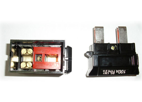60/80A 1P Resin Cut Out Fuse Series With Black Bakelite IEC Safety Standards supplier