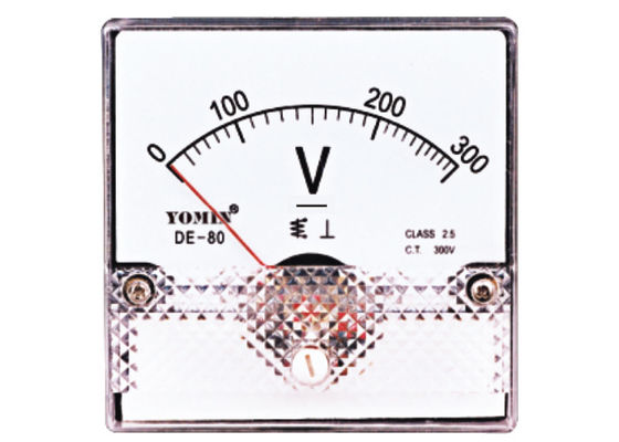 Class 2.5 80 Size Dc Voltage Meter ,  Analog Moving Iron Ammeter AC supplier