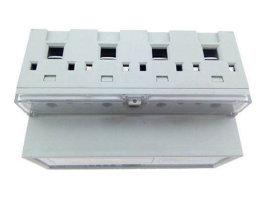 35mm Din Rail Three Phase KWH Meter YEM421AC With LCD Display Six Indicators supplier