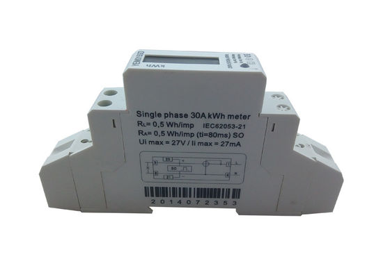 5(80)A 230V 50HZ LCD Display Voltage Current Single Phase Energy Meter Positive Power Din Rail KWH supplier