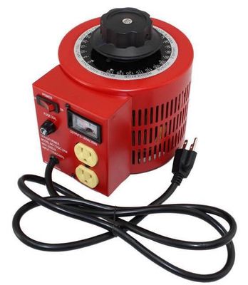 High Efficiency AC 220V / 0 - 260V / 200VA 0.8A Variac Transformer Autotransformer supplier