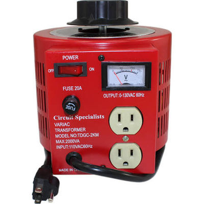 High Efficiency AC 220V / 0 - 260V / 200VA 0.8A Variac Transformer Autotransformer supplier